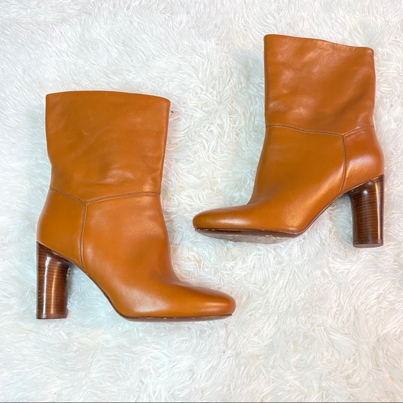 Marc Jacobs Tan Leather Ankle Boots Size 37 - Picture 2 of 8